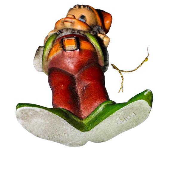 Vintage 1983 Bradford Pixie Elf Dwarf Christmas Tree Ornament 2.75" Hong Kong - Picture 3 of 3